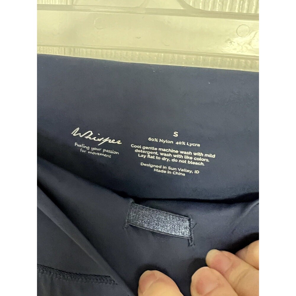 Whisper Women's Blue Indigo Pull On Leggings Small Pockets Ret. $92 Emory Mood - Picture 6 of 8